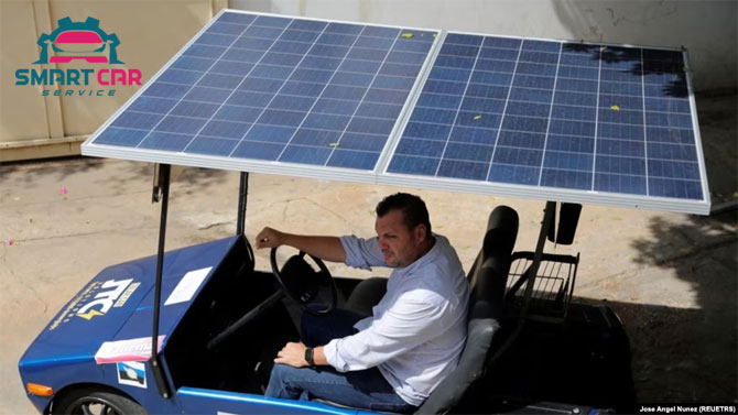 xe điện chạy bằng năng lượng mặt trời